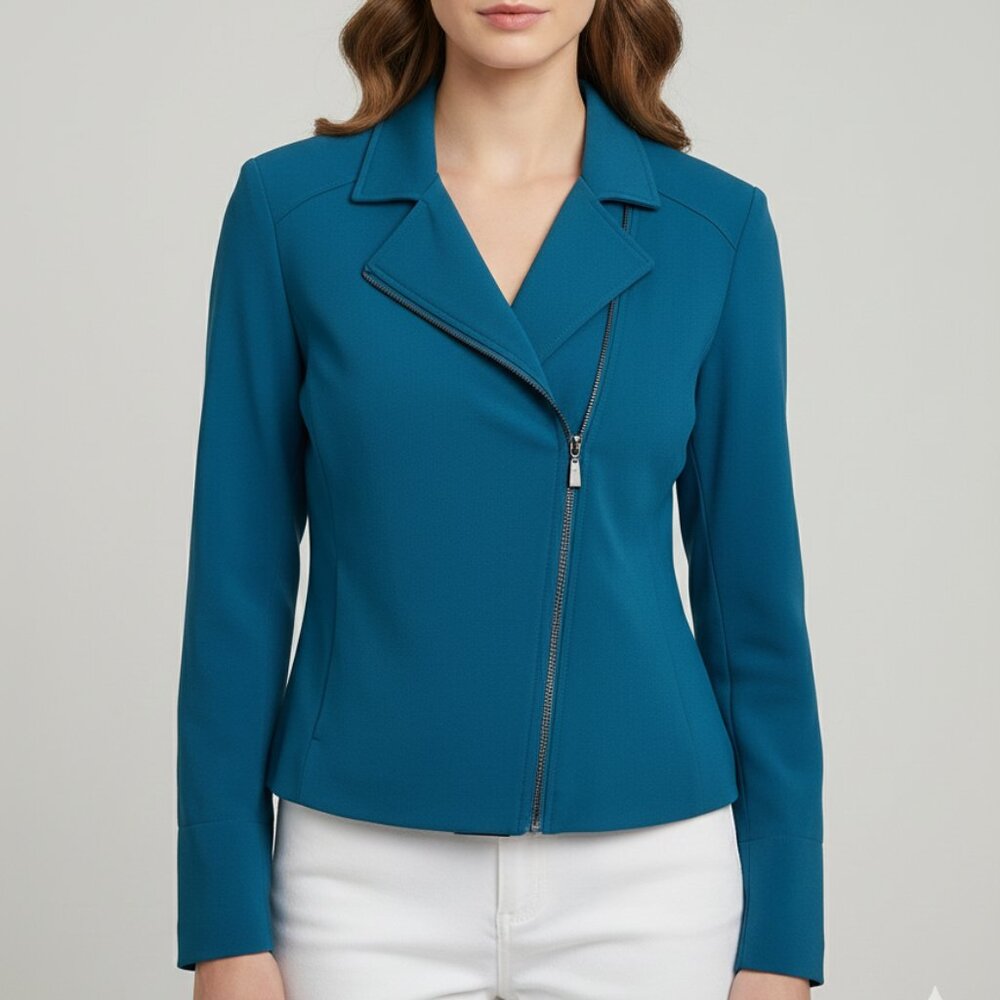 Knit Motto Jacket Knit Zip by Grace Elements Size 14